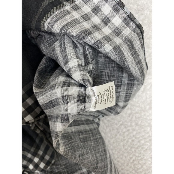 JCRT Black Plaid Twill Short Sleeve Shirt Mens JC#RT Sz M - Picture 6 of 10